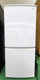 【中古品】 シャープ SHARP 137L ノンフロン冷凍冷蔵庫 2ドア SJ-D14F-W 冷蔵91L 冷凍46L 2020年製 ○YR-16909○