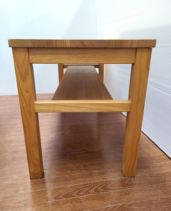 楽天市場】【中古品】 無印良品 天然木 タモ材 ベンチ ○YR-16953 