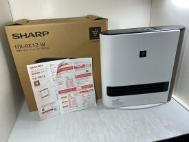 【中古未使用品】23年製 SHARP シャープ 加湿セラミックファンヒーター HX-RK12-W ○YR-16961○