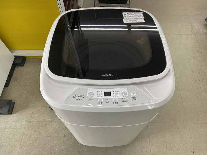 楽天市場】【中古品】21年製 山善 全自動電気洗濯機 YWMB-38 3.8kg 