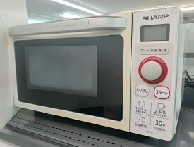 【中古品】SHARP シャープ 電子レンジ RE-TF1-W ホワイト系 総庫内容量 18L 2018年製 庫内フラット ○YR-51639○