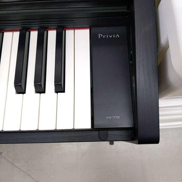 楽天市場】【中古品】CASIO カシオ Privia 電子ピアノ88鍵盤 PX-770BK 
