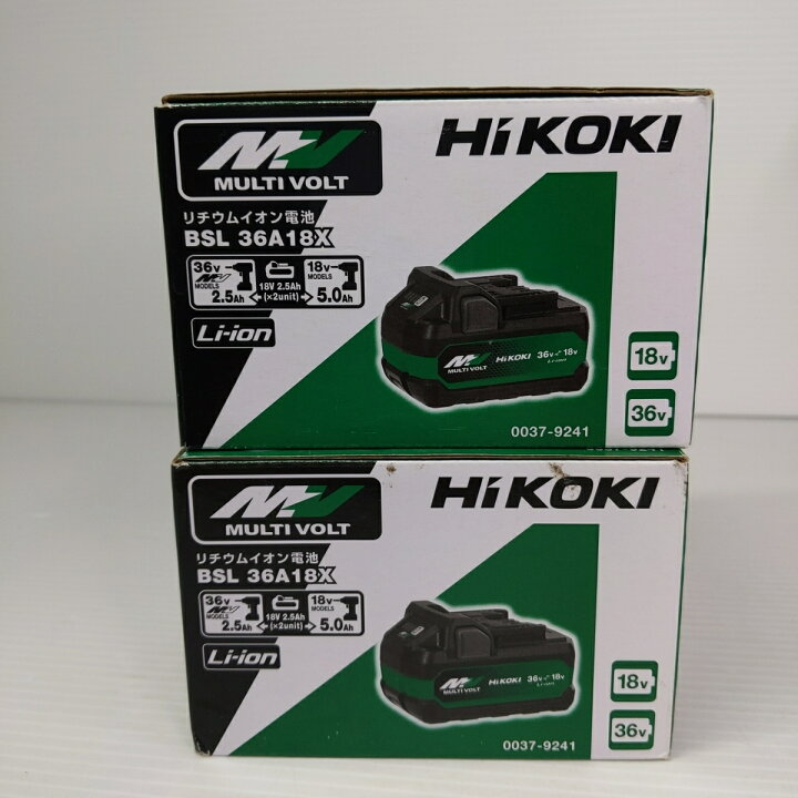 楽天市場】【新品未使用品】ハイコーキ リチウムイオン電池 BSL 36A18X 