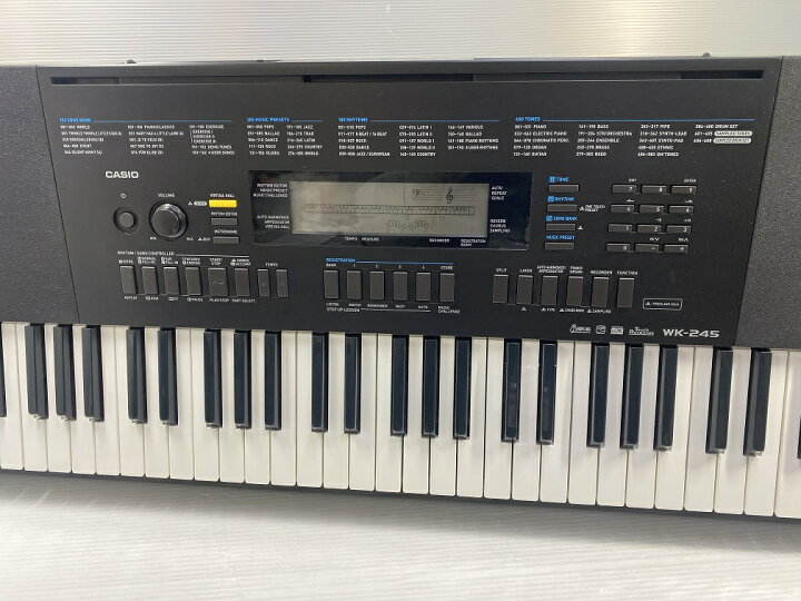 楽天市場】【中古品】CASIO カシオ 電子キーボード WK-245 ベーシック 