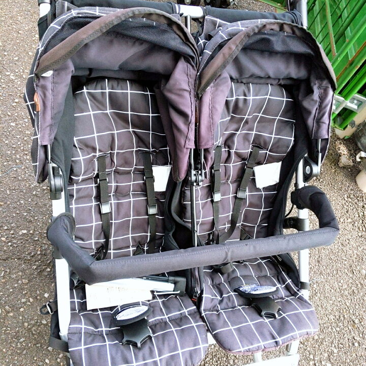楽天市場】【中古品】マウンテンバギー デュエット 双子ベビーカー 2人 