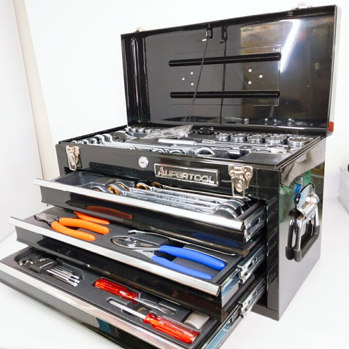 楽天市場】【中古品】スーパーツール プロ用デラックス工具セット 