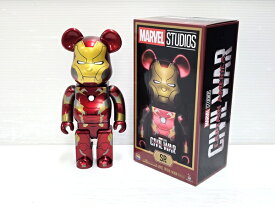 【中古品】 メディコムトイ MEDICOM TOY ベアブリック BE@BRICK MARVEL STUDIOS HAPPYくじ SP賞 400％ IRON MAN アイアンマン フィギュア ○YR-19646○