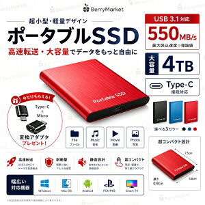 SALE�I�y1�N�ۏ؁z�y2026�V�o��z�O�t��SSD �|�[�^�u��SSD 1TB 4TB �O�t���n�[�h�f�B�X 500GB �����^�|�[�^�u�� �n�[�h�f�B�X�N 2TB USB3.1 Type-C �Ή� �X�}�z�݊��� �ϏՌ�