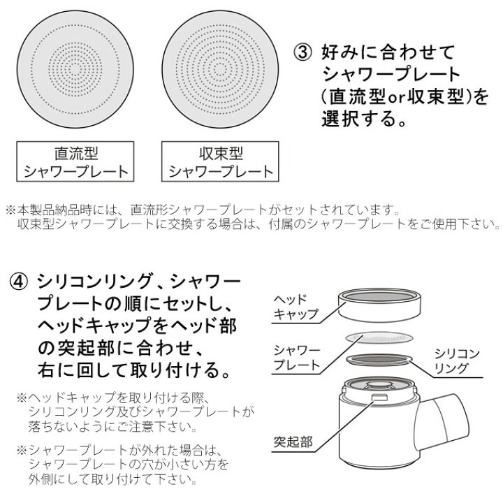 楽天市場】クレイツ ホリスティックキュア シャワーヘッド 