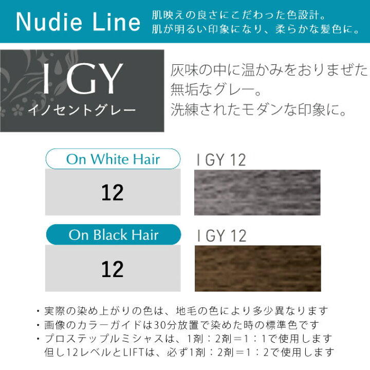 楽天市場】ホーユー プロステップ ルミシャス ファッションカラー I GY  