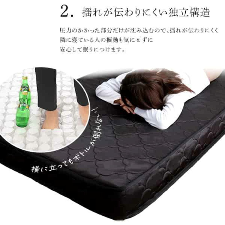 楽天市場】特許技術の圧縮梱包 ポケットコイルマットレス(クイーン  