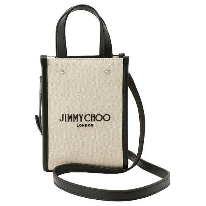 楽天市場】ジミーチュウ JIMMY CHOO MINI N/S TOTE CZM NATURAL BLACK 