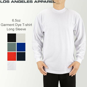 ���T���[���X�A�p���� Los Angeles Apparel ���X�A�p 6.5�I���X S M L XL�T�C�Y �K�[�����g�_�C ����T�V���c �����Y 1807GD GarmentDye ����T �J�b�g�\�[ �N���[�l�b�N ���n ���n����T �����OT�V���c �č��� 
