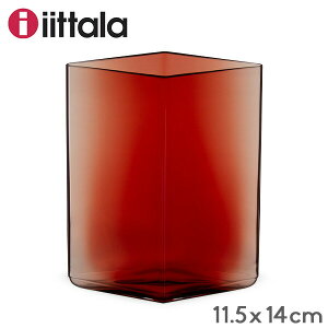 Cb^ Iittala [c x[X Ruutu Vase ԕr 11.5×14cm 1015596 Nx[ Cranberry CeA KX k tBh Vv 