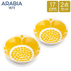 _ȂP7{^ ArA Arabia {E 17cm 2_Zbg yA Xk^C M H  1028203 Sunnuntai Plate Deep Yellow/White  k Lb`
