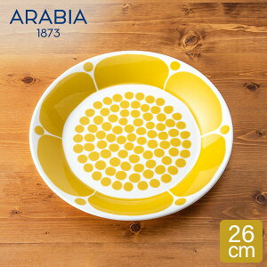 _ȂP7{^ ArA Arabia v[g 26cm Xk^C M H  1028201 Sunnuntai Plate Yellow/White  k Lb`
