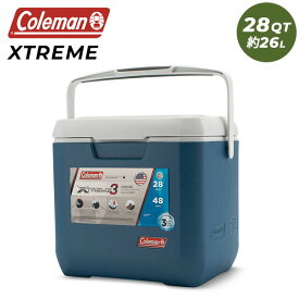 コールマン Coleman クーラーボックス 28QT XTREME 3 COOLER エクストリーム 3 クーラー 約26L ブルー / ホワイト 3000005350