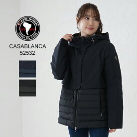 [全品送料無料] ケープホーン Cape Horn ダウンジャケット カサブランカ GIACCA CASABLANCA レディース アウター フーディー フード 防寒 ミドル丈 52532