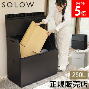 [�S�i��������] �\���E SOLOW �o�����ꂪ�X���[�Y�ȉ��O�X�g�b�J�[ 250L ��e�� ���O���[�{�b�N�X ���ݔ� �x�����_ �� �K���[�W ���u �S�~�ꎞ�ۊ� �h�� �t�^�t�� �X�����݌v �ȃX�y�[�X �ƒ�p