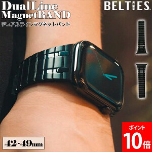 [�S�i��������] �x���e�B�[�Y BELTIES �f���A�����C���}�O�l�b�g�o���h �S�V���[�Y�Ή� �A�b�v���E�H�b�` �o���h Apple Watch �x���g �����Y �}�O�l�b�g �X�e�����X �����^�b�` ���E�ȒP ������ 