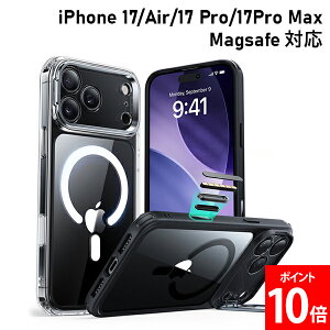 [�S�i��������] ESR �X�}�z�P�[�X�E�J�o�[ ESR Classic �X�^���h�t���n�C�u���b�h�P�[�X for iPhone 17/Air/17 Pro/17 Pro Max �ČRMIL�K�i MagSafe �݊� �J�����R���g���[���J�o�[�t�� ���̓}�O�l�b�g �Ռ��z