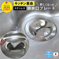排水口カバー キッチン排水口プレート 生ごみネット取り付け ステンレス ネット5枚つき 生ごみ シンク 流…