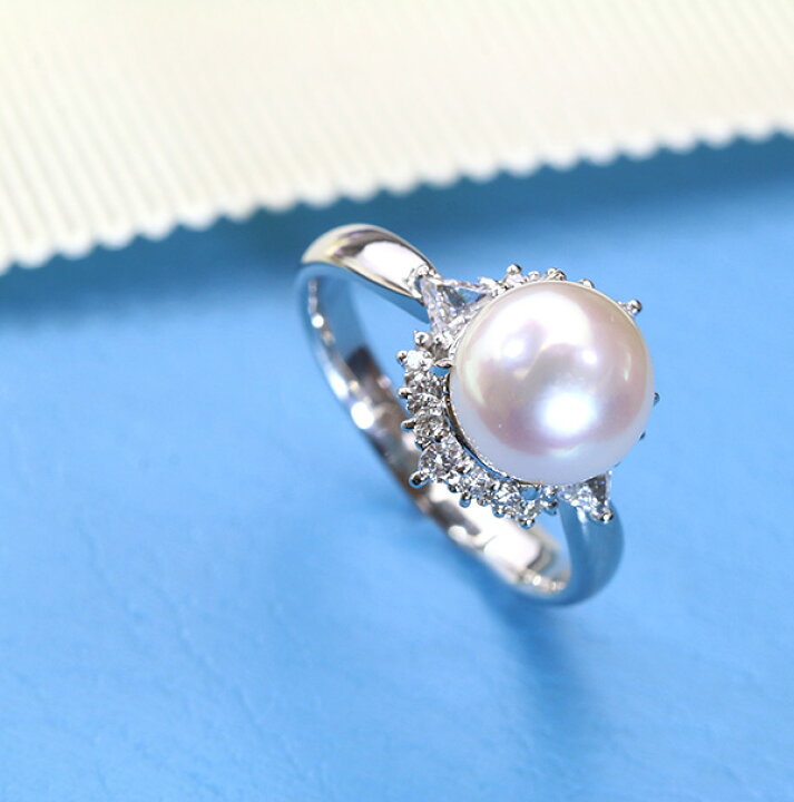 楽天市場】花珠級の上質 あこや真珠（和珠） 8.6mm リング/指輪  