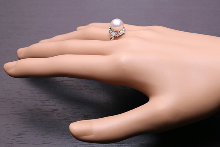 楽天市場】花珠級の上質 あこや真珠（和珠） 8.6mm リング/指輪  
