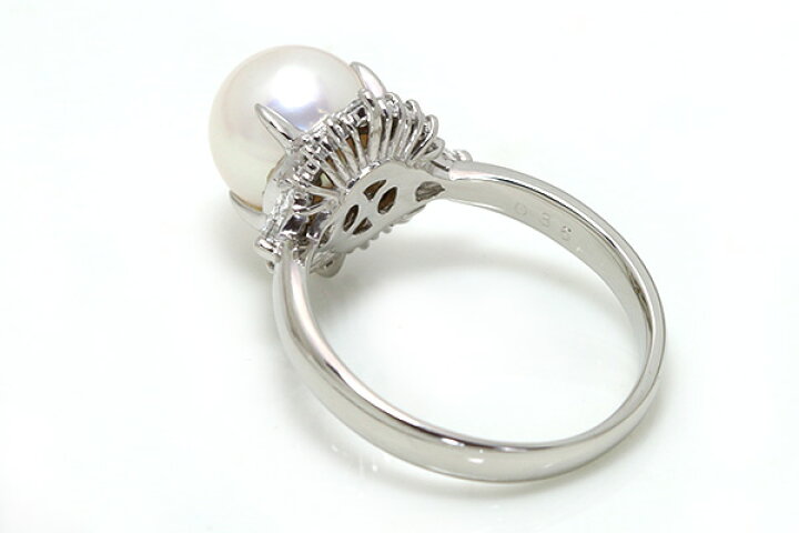 楽天市場】花珠級の上質 あこや真珠（和珠） 8.6mm リング/指輪  