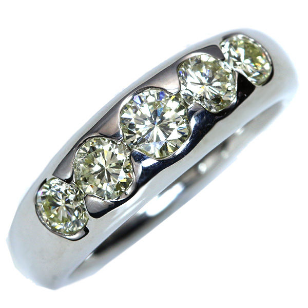 大粒VSレベル ダイヤモンド 1.0カラット リング 指輪 プラチナ PT900 一文字・肉厚・引っかかりなし  白・透明(ホワイト) アウトレット・新品 届10 1点もの