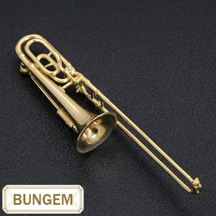 楽天市場】楽器GAKKI トロンボーン（ trombone） ブローチ K18 繊細 