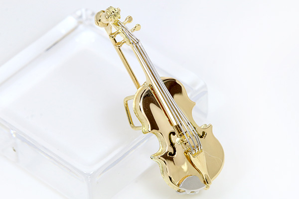 楽天市場】楽器GAKKI ヴァイオリン（バイオリン violin） ブローチ 18
