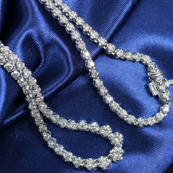 楽天市場】テニスネックレス ダイヤモンド3.0ct 3カラット ネックレス 