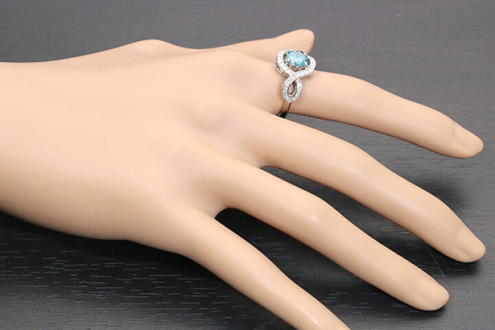 楽天市場】大粒 ブルーダイヤモンド（トリーテッド） 1.11ct リング  