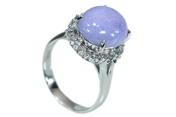 楽天市場】ラベンダーヒスイ/翡翠 リング/指輪 6.510カラット プラチナ  