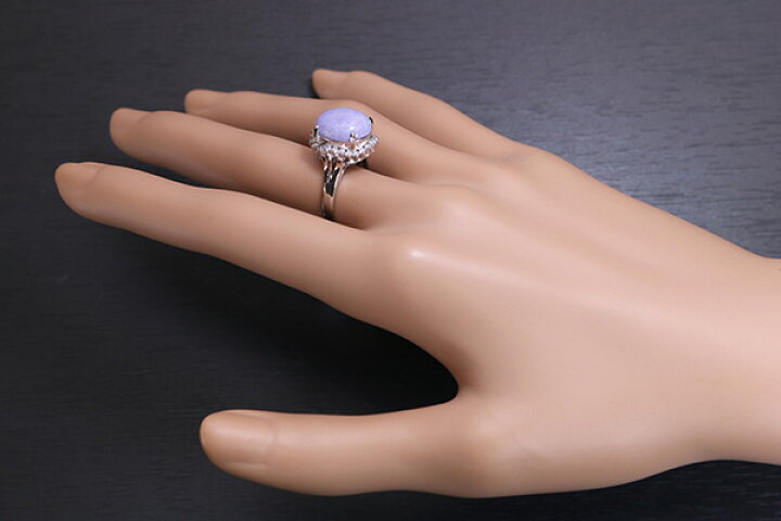 楽天市場】ラベンダーヒスイ/翡翠 リング/指輪 6.510カラット プラチナ  