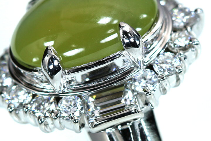 楽天市場】クリソベリルキャッツアイ リング/指輪 2.40カラット  