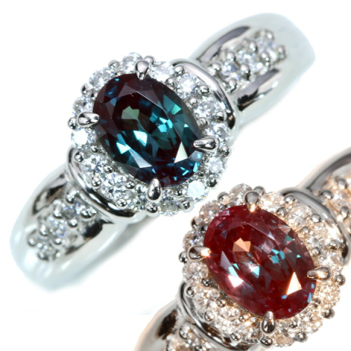 楽天市場】クレサンベール 京セラ 合成 アレキサンドライト リング  