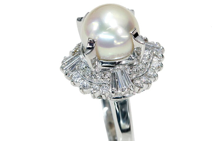 楽天市場】南洋真珠/パール リング/指輪 10.2ミリ位 プラチナ900 PT900  