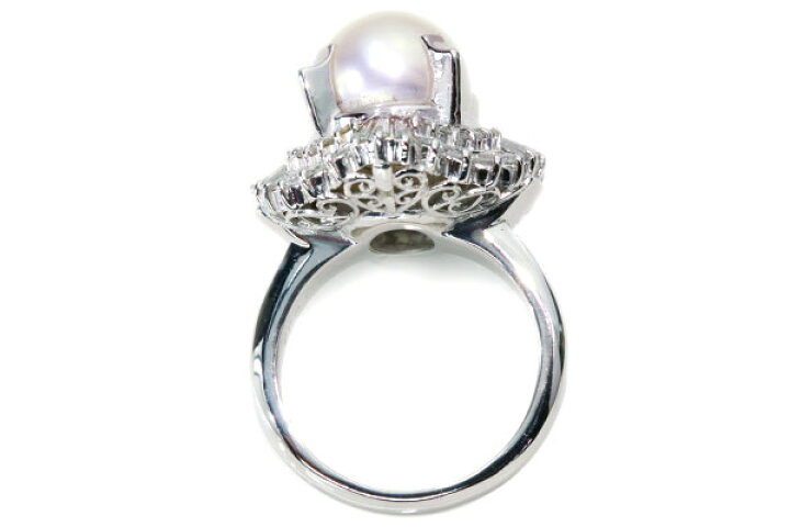 楽天市場】南洋真珠/パール リング/指輪 10.2ミリ位 プラチナ900 PT900  