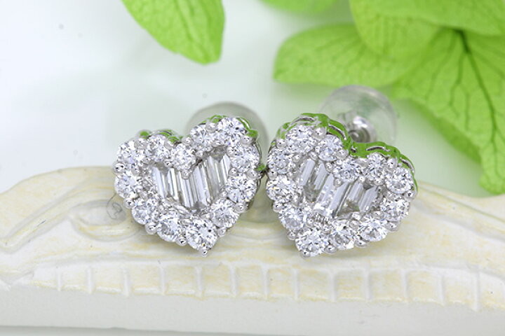 楽天市場】ダイヤモンド ピアス（イヤリング加工可） 1.0カラット 18金  