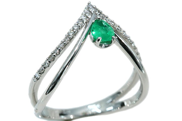 楽天市場】◇只今、価格交渉受付中！◇エメラルド リング/指輪 0.260  