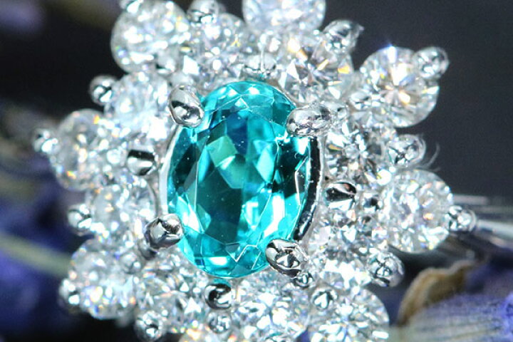 楽天市場】ブラジル産 パライバトルマリン リング/指輪 0.504カラット  