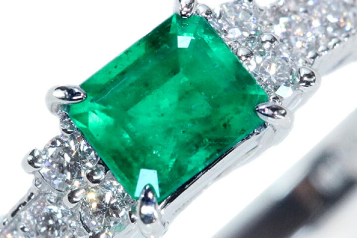 楽天市場】エメラルド リング/指輪 0.460カラット プラチナ900 PT900  