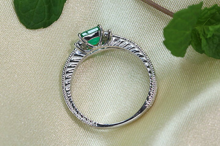 楽天市場】エメラルド リング/指輪 0.460カラット プラチナ900 PT900  