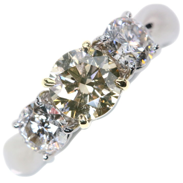 楽天市場】ブラウンカラー ダイヤモンド リング/指輪 1.17ct 18金  