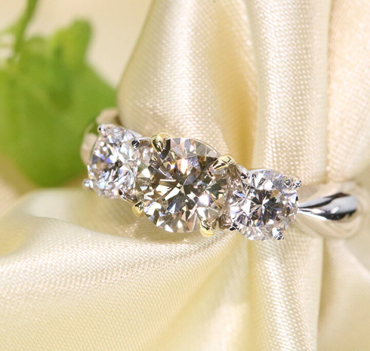 楽天市場】ブラウンカラー ダイヤモンド リング/指輪 1.17ct 18金  