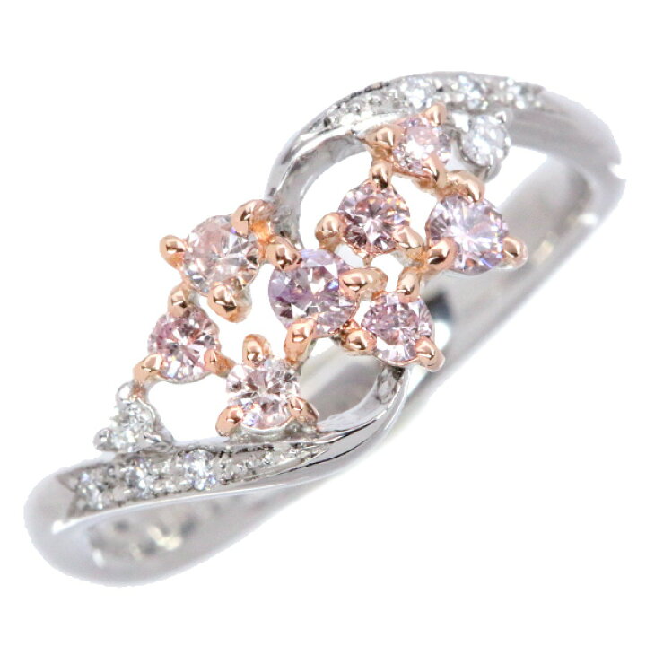 楽天市場】ピンクダイヤモンド リング/指輪 0.280カラット プラチナ900  