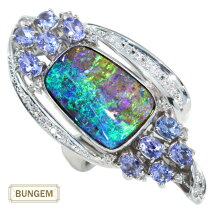 楽天市場】ボルダーオパール リングの通販 