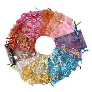 Beadthoven 200������ 7x9cm �S�[���f�� �I�[�K���W�[ �В� �M�t�g�o�b�O �a�� ���b�s���O�� �R�t�� �M�t�g�p�� �� ��� ���[�� �I�[�K���U�� �M�t�g� ���n �W���G���[�|�[�` �A�N�Z�T���[�|